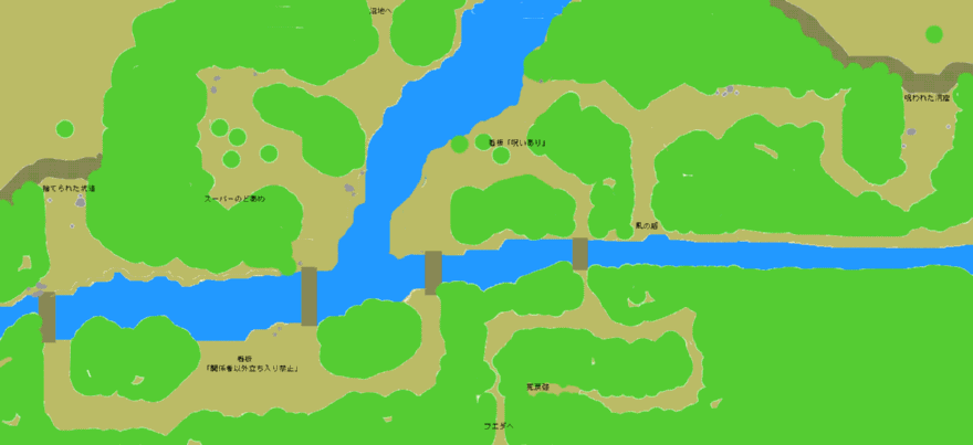 フエダの森縮小マップ